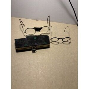 Early 1900s Vintage Eyewear Glasses Frames & Case